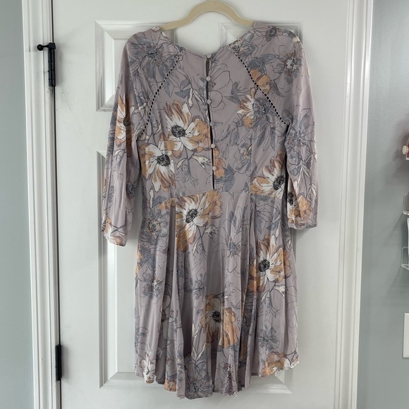 purple floral flowy dress | Free People - Picture 3 of 6